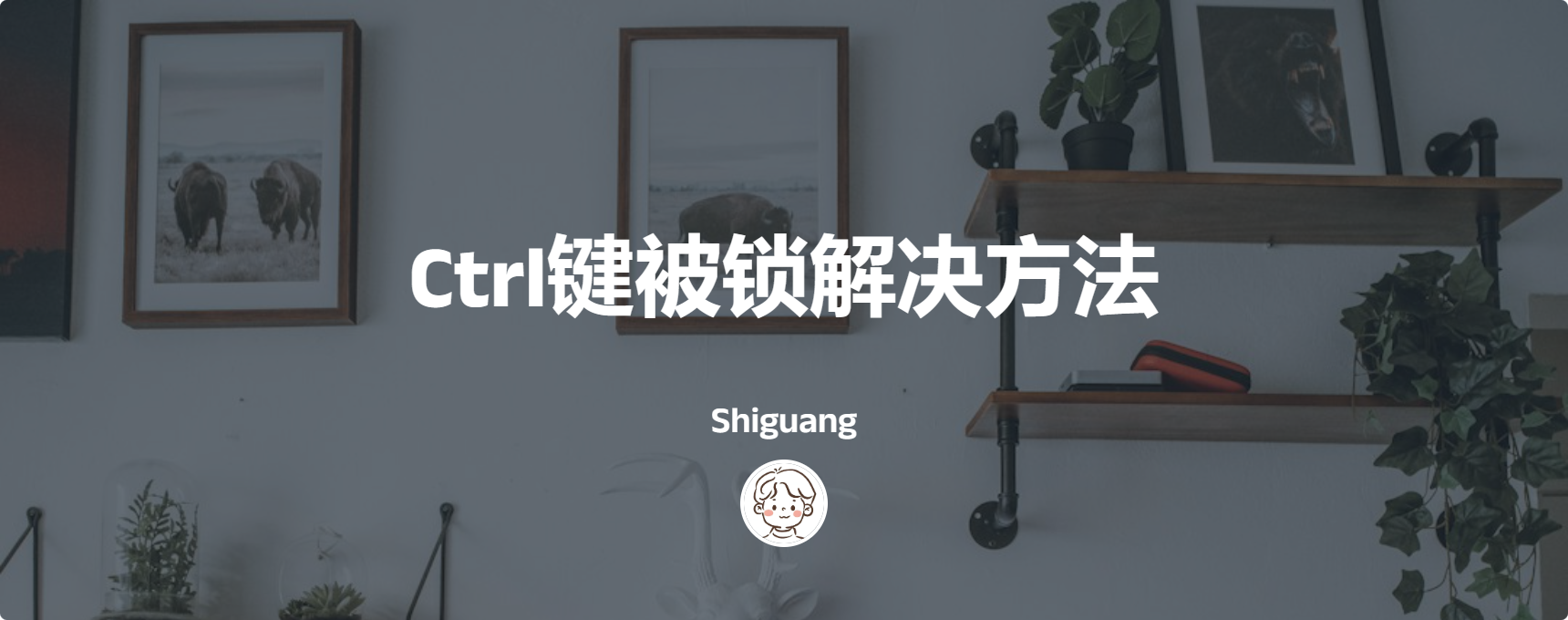 Ctrl键被锁解决方法
